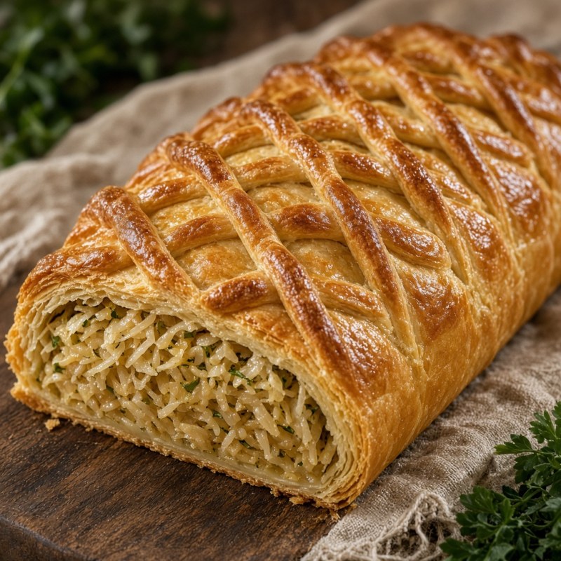 Кулебяка с капустой